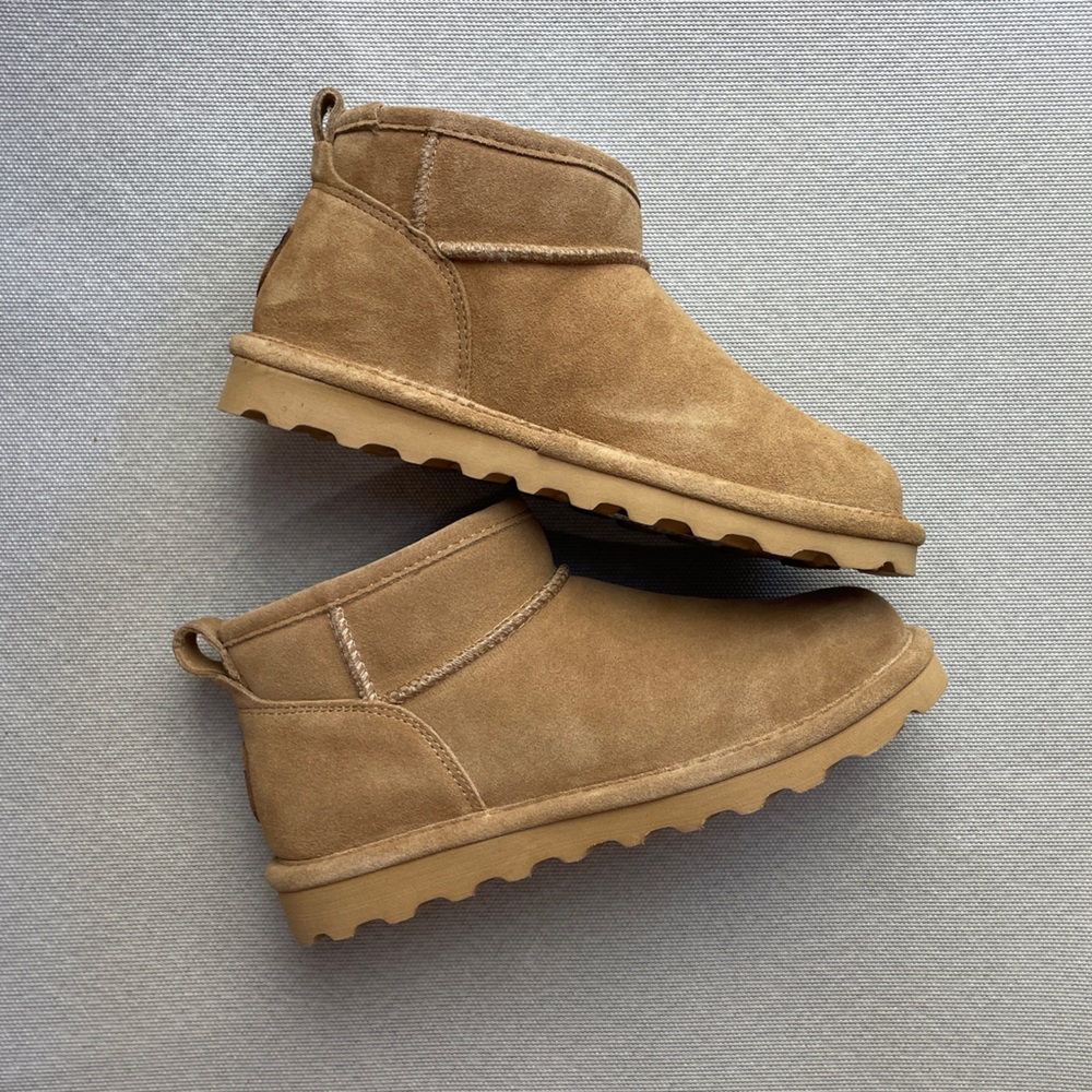 BearPaw Tan Ankle Boots